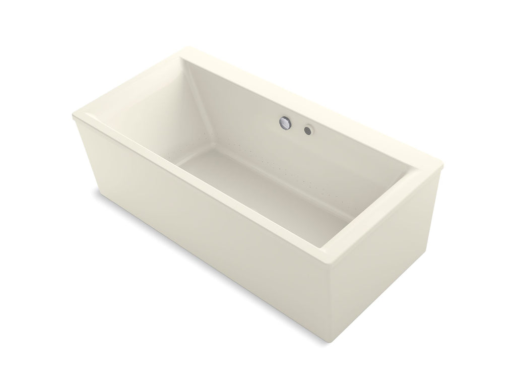 Stargaze® 72" X 36-1/4" Freestanding Heated Bubblemassage™ Air Bath With Bask® Heated Surface And Straight Shroud