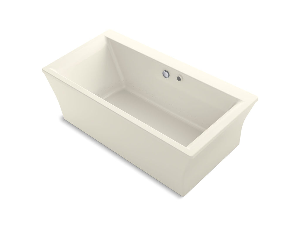 Stargaze® 72" X 36" Freestanding Heated Bubblemassage™ Air Bath With Bask® Heated Surface And Fluted Shroud