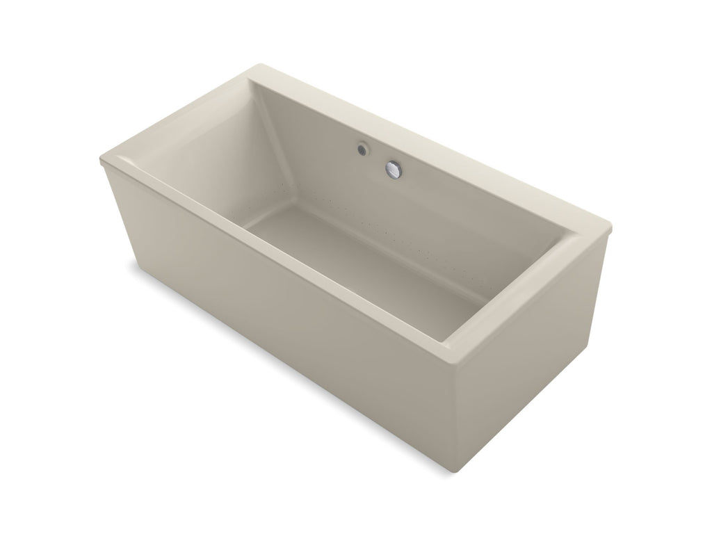 Stargaze® 60" X 34" Freestanding Bath With Bask® Heated Surface And Straight Shroud