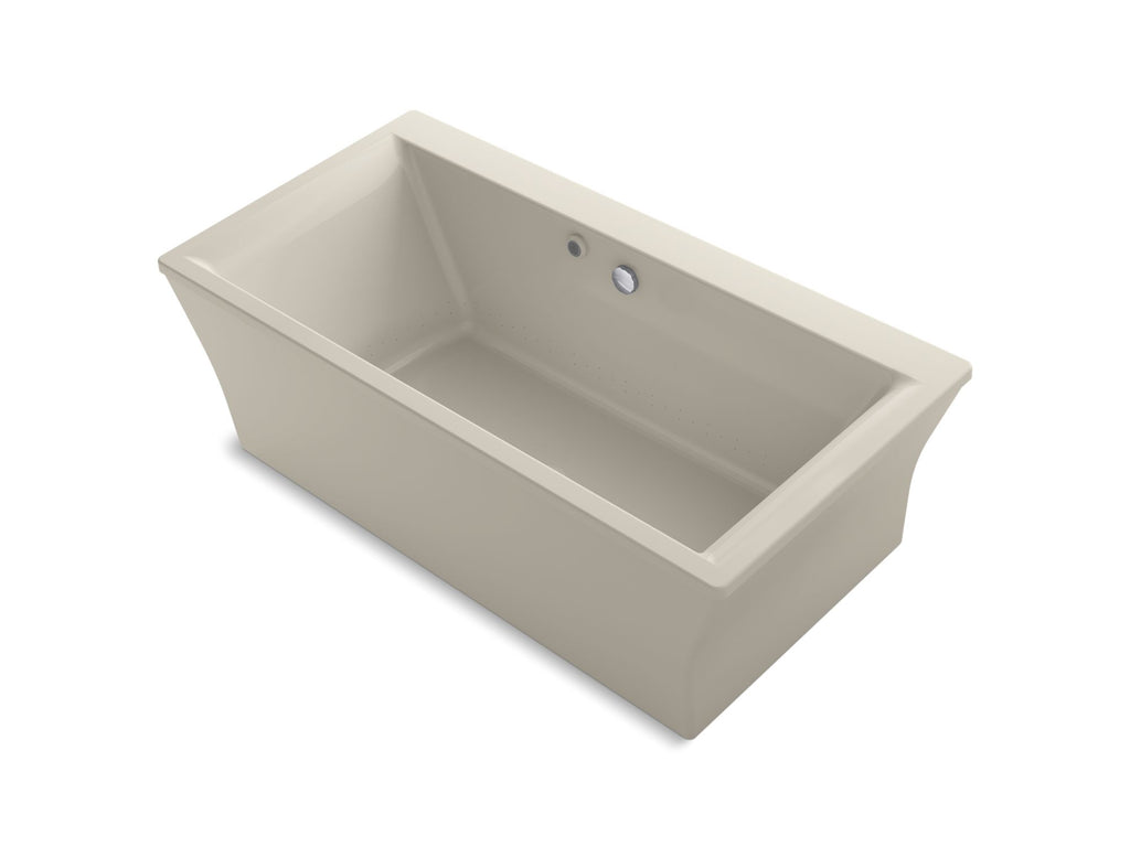Stargaze® 60" X 34" Freestanding Bath With Bask® Heated Surface And Fluted Shroud