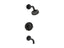 Purist® Rite-Temp® Bath And Shower Trim Kit With Push-Button Diverter And Cross Handle, 2.5 Gpm