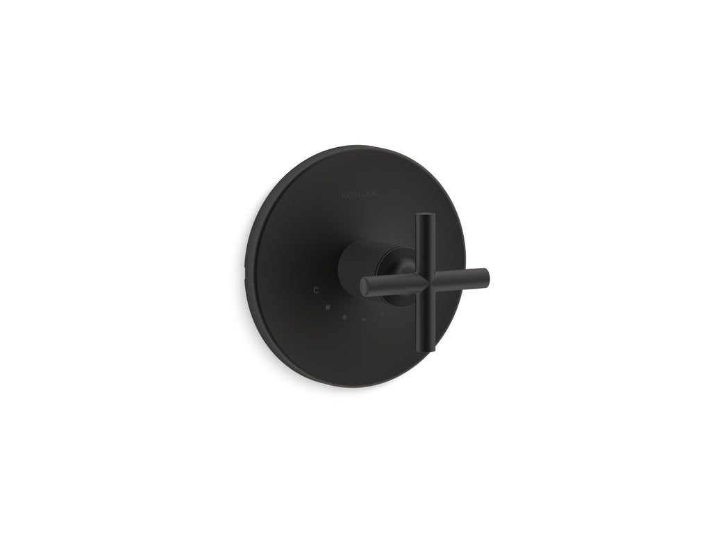Purist® Mastershower® Temperature Control Valve Trim With Cross Handle