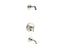 Purist® Rite-Temp® Bath And Shower Trim Kit With Push-Button Diverter And Lever Handle, Without Showerhead