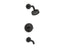 Purist® Rite-Temp® Bath And Shower Trim Kit With Push-Button Diverter And Cross Handle, 2.5 Gpm