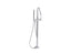 Stillness® floor-mount bath filler trim with handshower