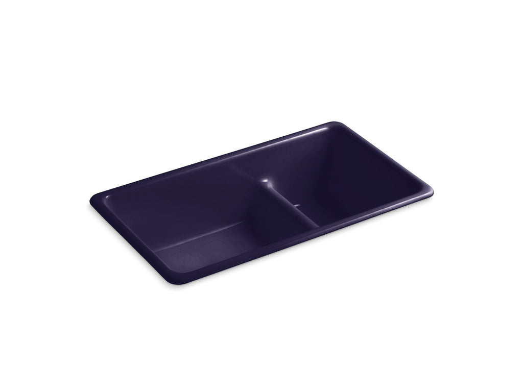 Iron/Tones® Smart Divide® 33" Top-/Undermount Double-Bowl Kitchen Sink