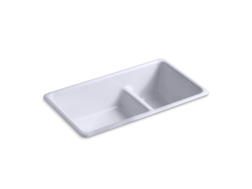 Iron/Tones® Smart Divide® 33" Top-/Undermount Double-Bowl Kitchen Sink