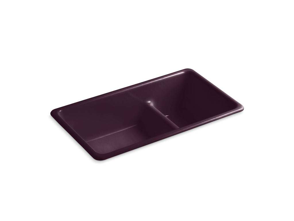 Iron/Tones® Smart Divide® 33" Top-/Undermount Double-Bowl Kitchen Sink