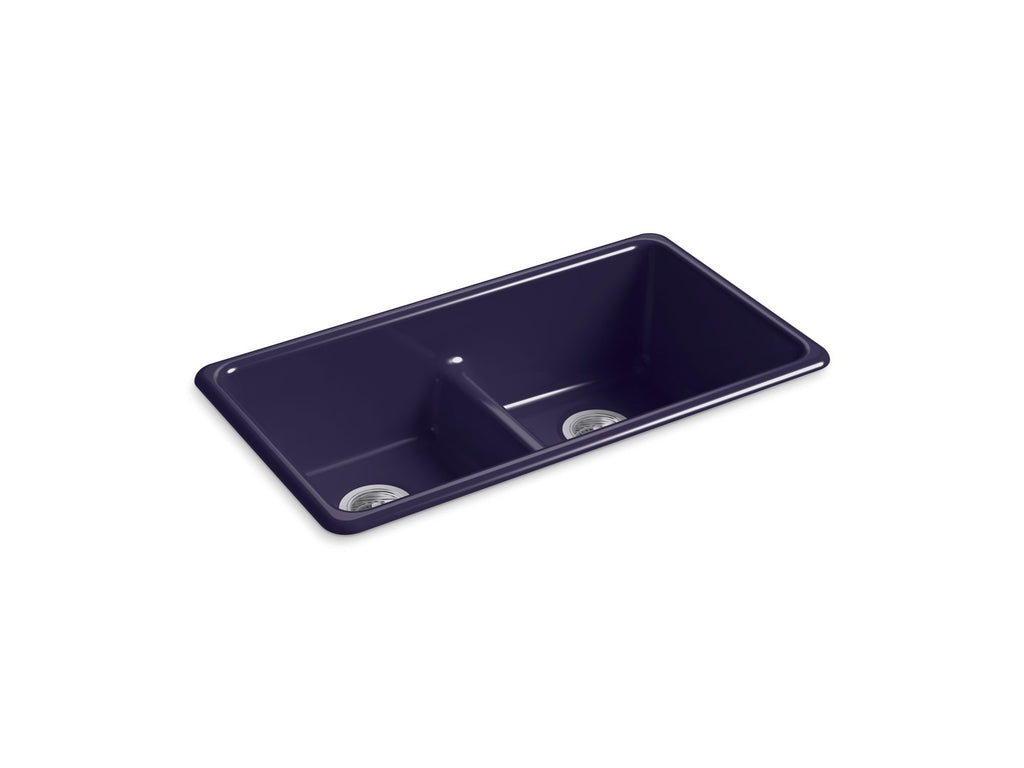 Iron/Tones® Smart Divide® 33" Top-/Undermount Double-Bowl Kitchen Sink