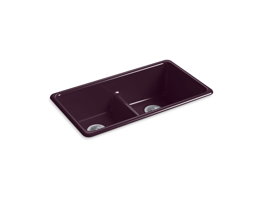 Iron/Tones® Smart Divide® 33" Top-/Undermount Double-Bowl Kitchen Sink