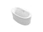 Sunstruck® 60-1/2" X 34-1/2" Freestanding Heated Bubblemassage™ Air Bath With Straight Shroud