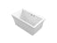 Stargaze® 60" X 34" Freestanding Heated Bubblemassage™ Air Bath With Bask® Heated Surface And Fluted Shroud