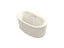 Sunstruck® 60-1/2" X 34-1/2" Freestanding Heated Bubblemassage™ Air Bath With Straight Shroud