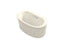 Sunstruck® 60-1/2" X 34-1/2" Freestanding Heated Bubblemassage™ Air Bath With Bask® Heated Surface And Straight Shroud