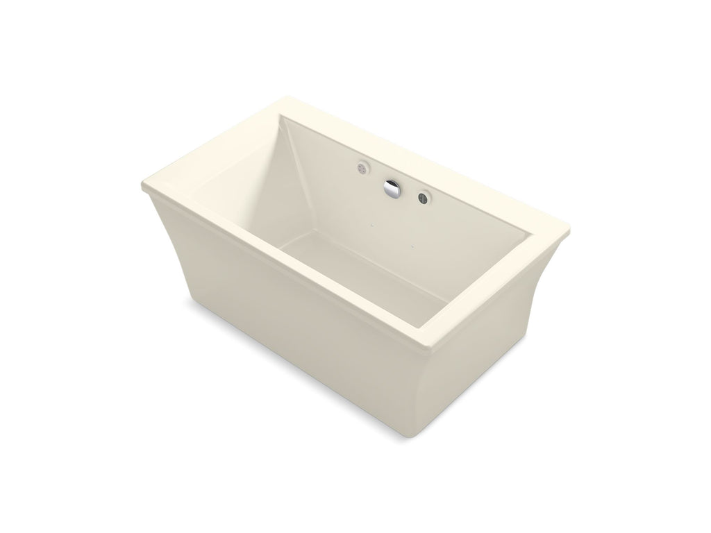 Stargaze® 60" X 34" Freestanding Heated Bubblemassage™ Air Bath With Bask® Heated Surface And Fluted Shroud