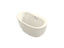 Sunstruck® 60-1/2" X 34-1/2" Freestanding Heated Bubblemassage™ Air Bath With Bask® Heated Surface And Fluted Shroud