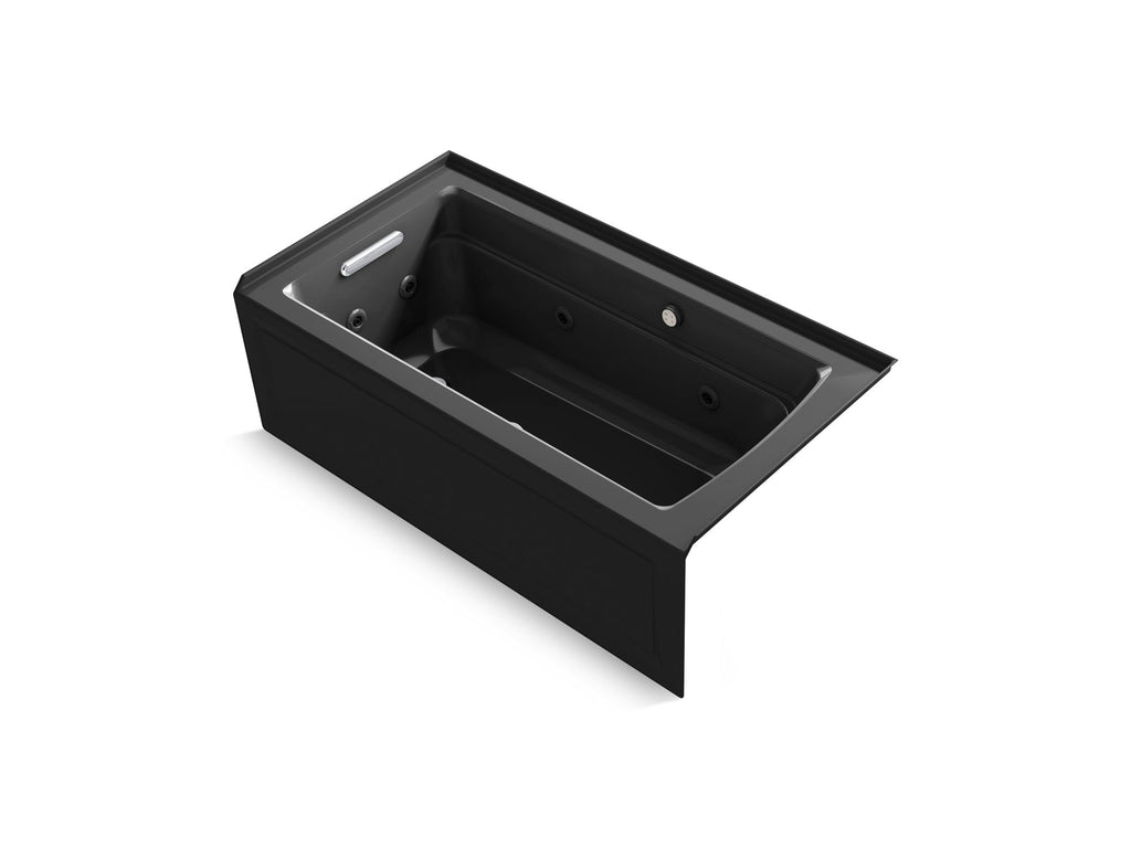 Archer® 60" X 32" Alcove Heated Bubblemassage™ Air Bath And Whirlpool, Left Drain