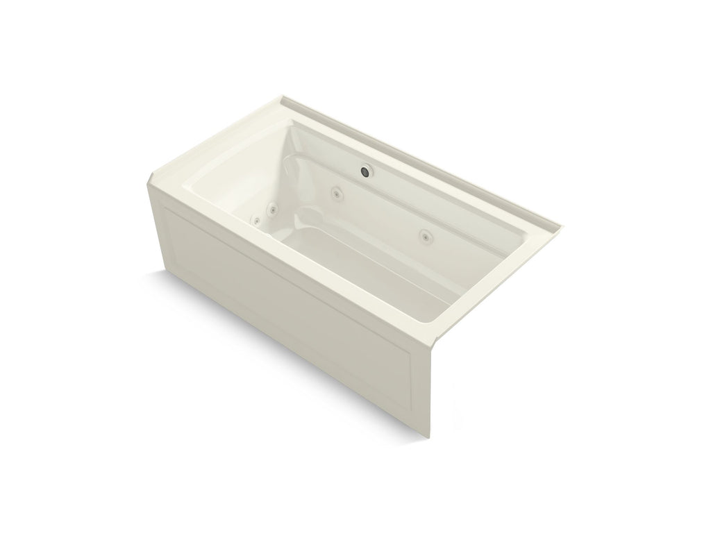 Archer® 60" X 32" Alcove Heated Bubblemassage™ Air Bath And Whirlpool, Right Drain