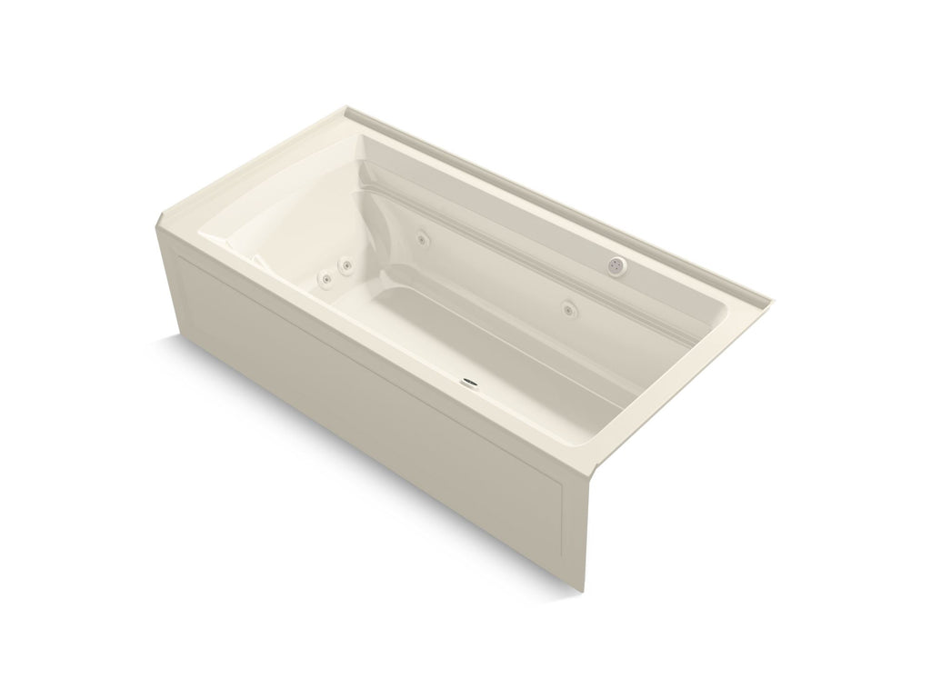 Archer® 72" X 36" Alcove Heated Bubblemassage™ Air Bath And Whirlpool, Right Drain