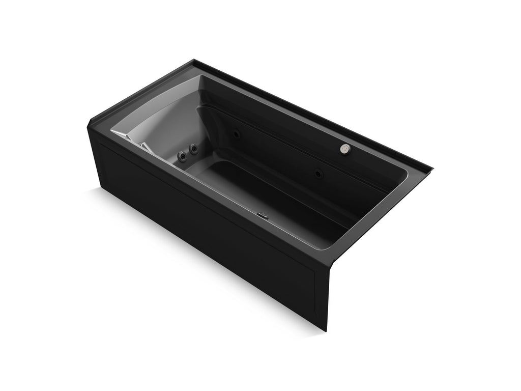 Archer® 72" X 36" Alcove Heated Bubblemassage™ Air Bath And Whirlpool, Right Drain