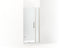 Composed™ Frameless Pivot Shower Door, 71-9/16" H X 33-5/8 - 34-3/8" W, With 3/8" Thick Crystal Clear Glass