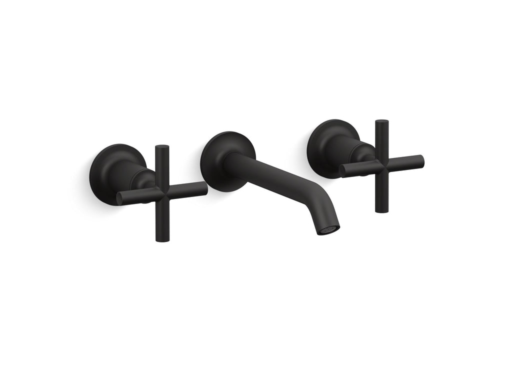 Purist® Wall-Mount Bathroom Sink Faucet Trim With Cross Handles, 1.2 Gpm