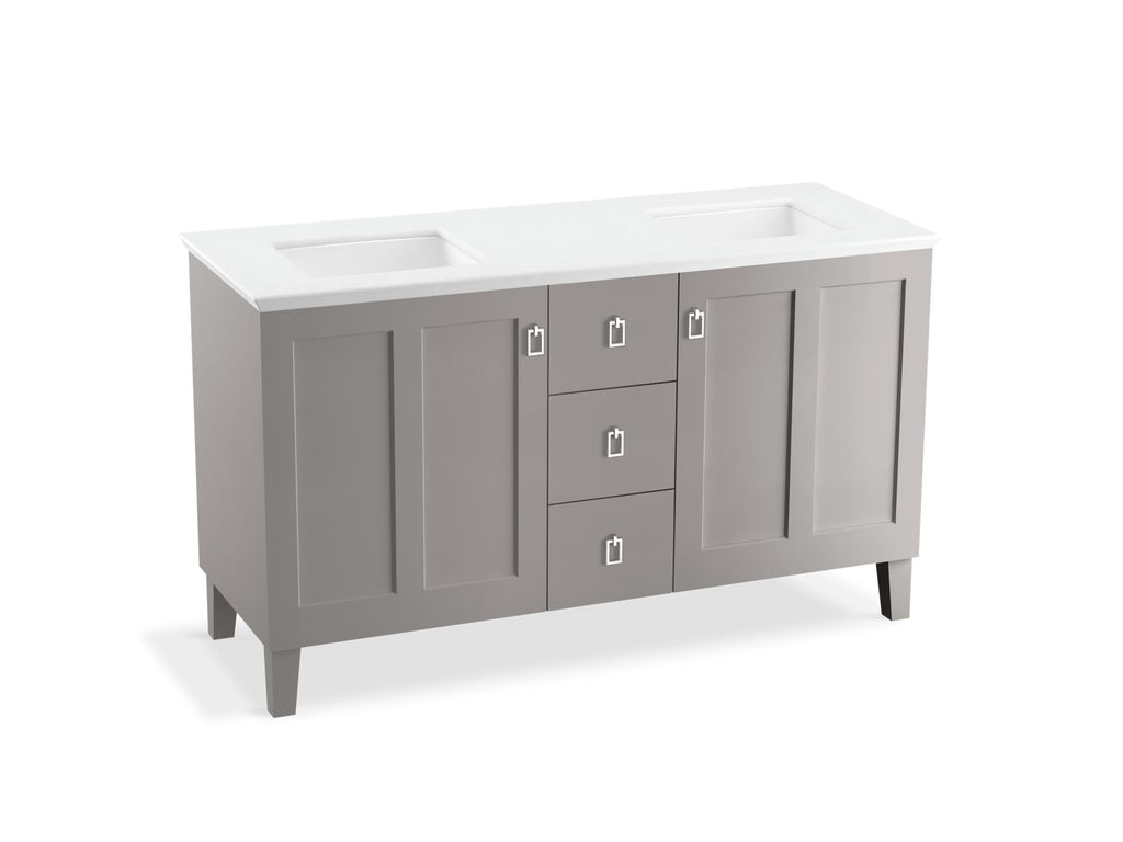 Poplin® 60" Bathroom Vanity Cabinet
