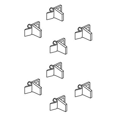 L-Shaped Shelf Clip Kit