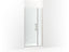 Components™ Frameless Pivot Shower Door, 71-9/16" H X 33-5/8 - 34-3/8" W, With 3/8" Thick Crystal Clear Glass