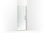 Components™ Frameless Pivot Shower Door, 71-5/8" H X 27-5/8 - 28-3/8" W, With 3/8" Thick Crystal Clear Glass