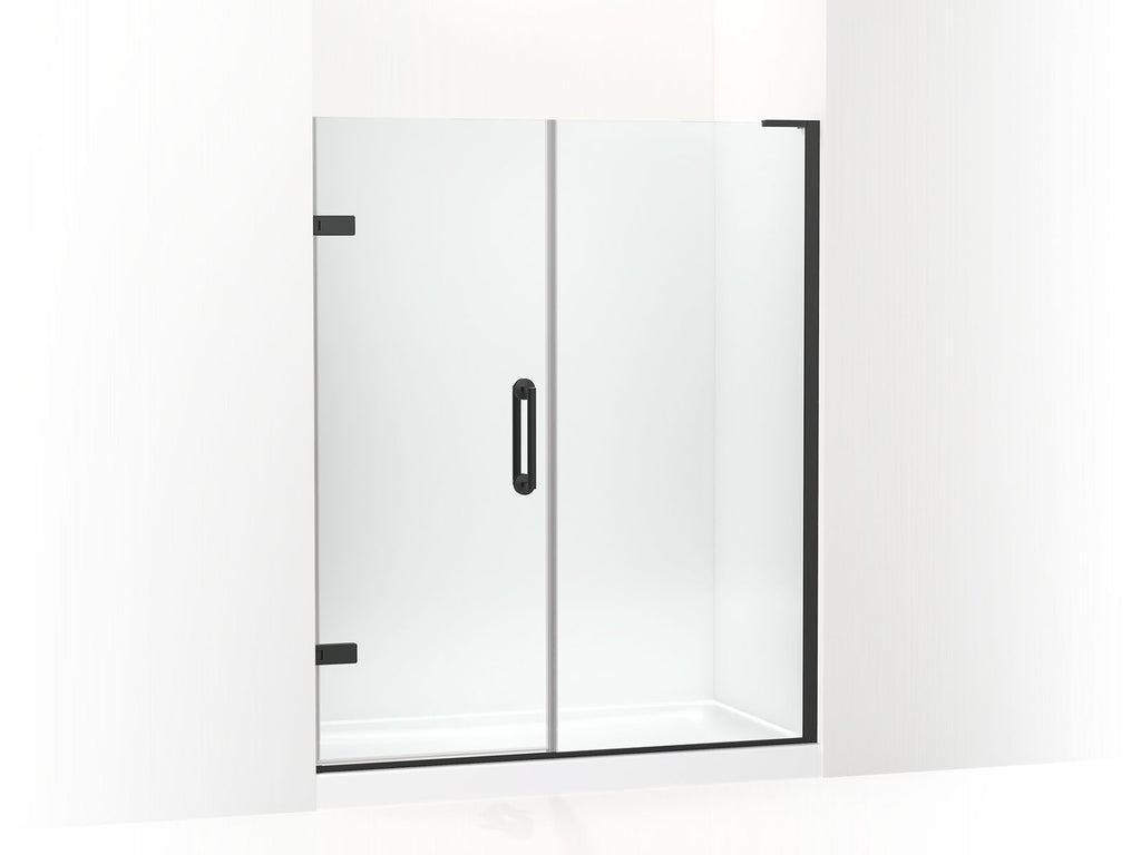 Components™ Frameless Pivot Shower Door, 71-3/4" H X 58 - 58-3/4" W, With 3/8" Thick Crystal Clear Glass