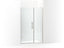 Components™ Frameless Pivot Shower Door, 71-3/4" H X 45-1/4 - 46" W, With 3/8" Thick Crystal Clear Glass