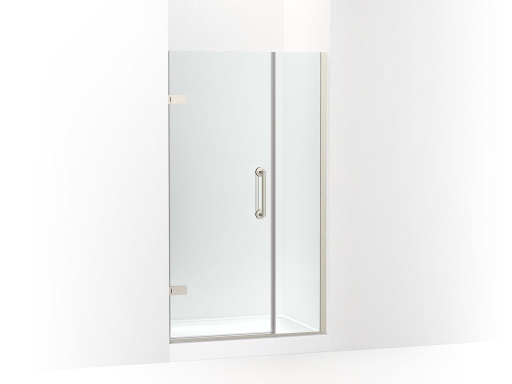 Components™ Frameless Pivot Shower Door, 71-9/16" H X 39-5/8 - 40-3/8" W, With 3/8" Thick Crystal Clear Glass