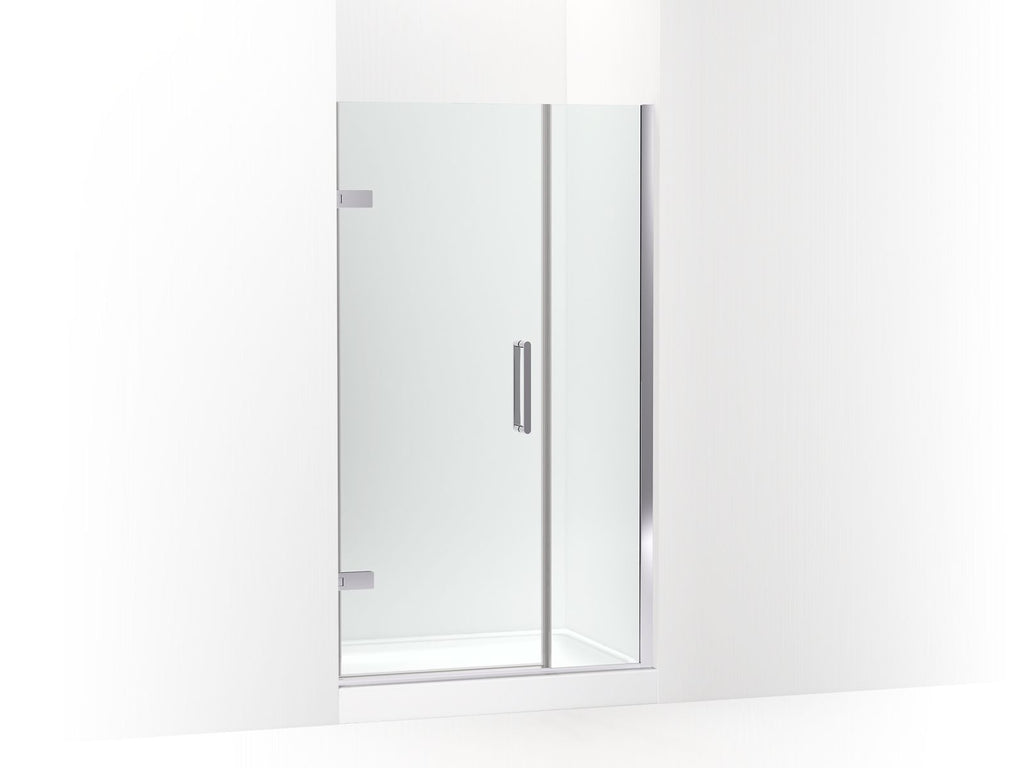 Composed™ Frameless Pivot Shower Door, 71-9/16" H X 39-5/8 - 40-3/8" W, With 3/8" Thick Crystal Clear Glass
