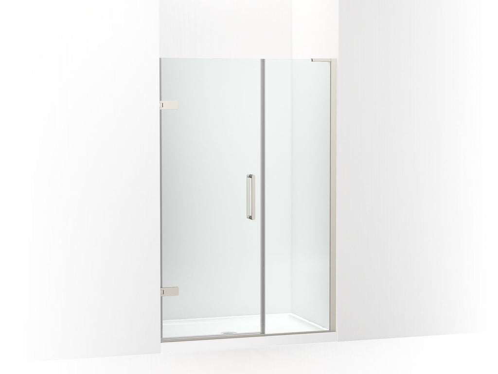Composed® Frameless Pivot Shower Door, 71-3/4" H X 45-1/4 - 46" W, With 3/8" Thick Crystal Clear Glass
