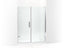 Components™ Frameless Pivot Shower Door, 71-3/4" H X 58 - 58-3/4" W, With 3/8" Thick Crystal Clear Glass