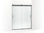 Levity® Sliding Shower Door, 74" H X 56-5/8 - 59-5/8" W, With 1/4" Thick Crystal Clear Glass