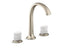 Script® Decorative Sink Faucet, Arch Spout, White Porcelain Knob Handles