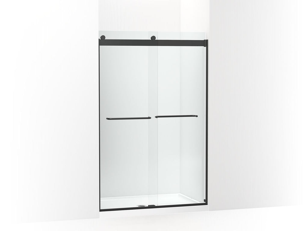 Levity® Sliding Shower Door, 74" H X 44-5/8 - 47-5/8" W, With 1/4" Thick Crystal Clear Glass