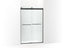 Levity® Sliding Shower Door, 74" H X 44-5/8 - 47-5/8" W, With 1/4" Thick Crystal Clear Glass