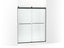 Levity® Sliding Shower Door, 74" H X 56-5/8 - 59-5/8" W, With 1/4" Thick Frosted Glass