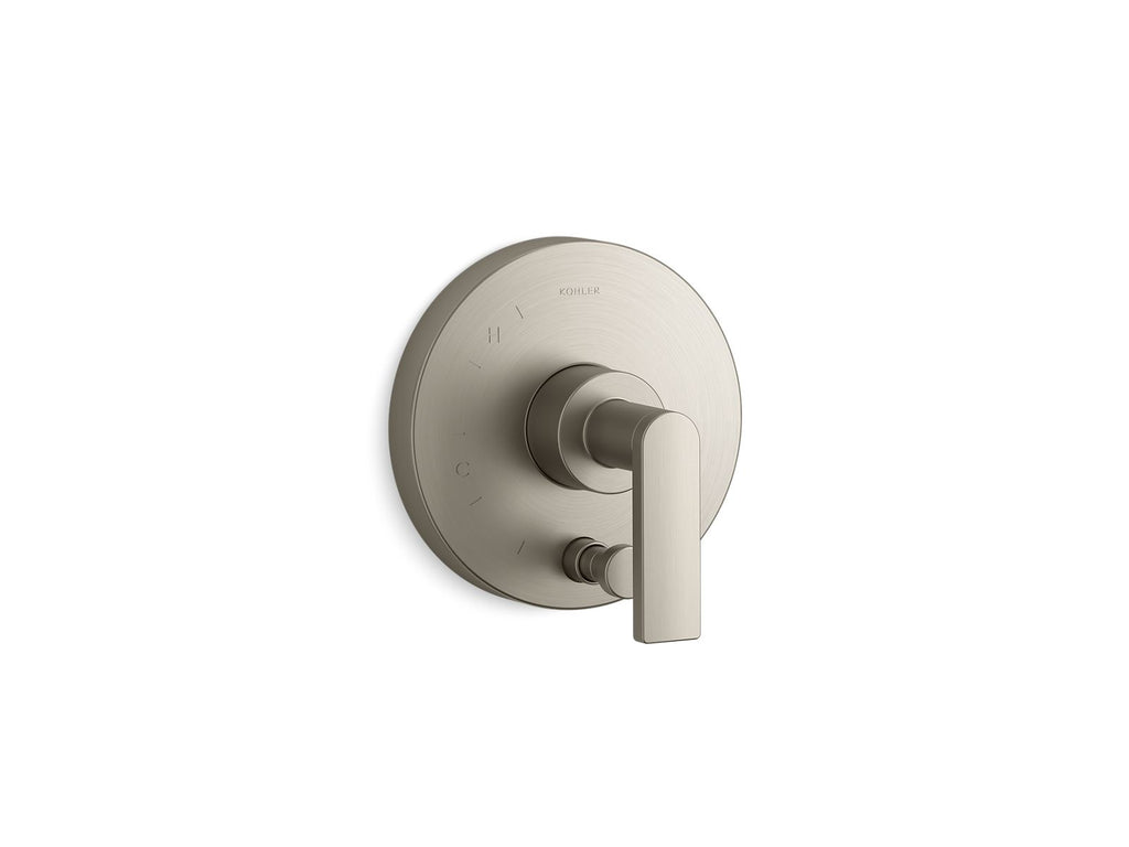Composed® Rite-Temp® Valve Trim With Push-Button Diverter And Lever Handle