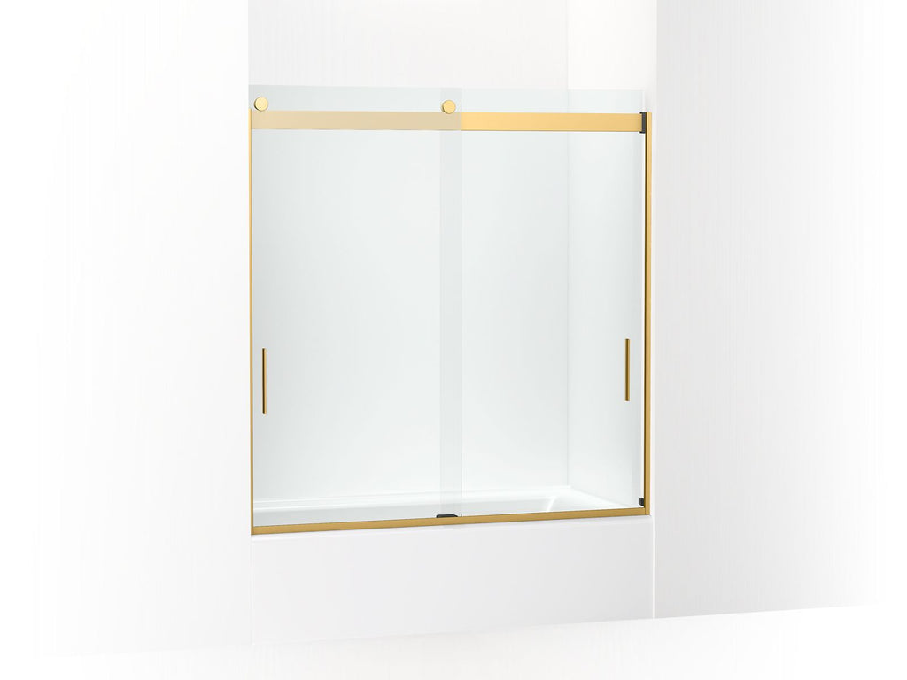 Levity® 62" H Sliding Bath Door With 1/4"-Thick Glass