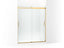 Levity® Sliding Shower Door, 74" H X 56-5/8 - 59-5/8" W, With 1/4" Thick Crystal Clear Glass