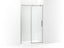 Composed™ Sliding Shower Door, 78" H X 44-1/8 - 47-7/8" W, With 3/8" Thick Crystal Clear Glass
