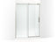 Composed™ Sliding Shower Door, 78" H X 56-1/8 - 59-7/8" W, With 3/8" Thick Crystal Clear Glass