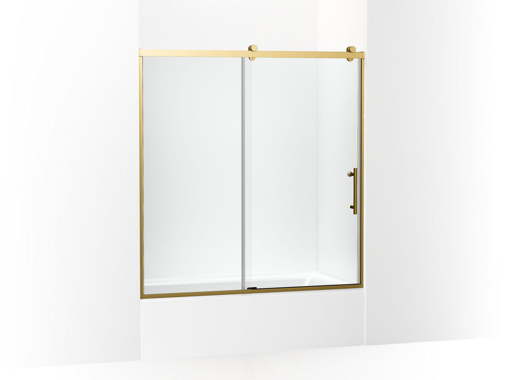 Rely™ 62-1/2" H Sliding Bath Door With 3/8"-Thick Glass