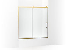 Rely® 62-1/2" H Sliding Bath Door With 3/8"-Thick Glass