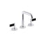 One™ Sink Faucet, Tall Spout, Nero Marquina Handles