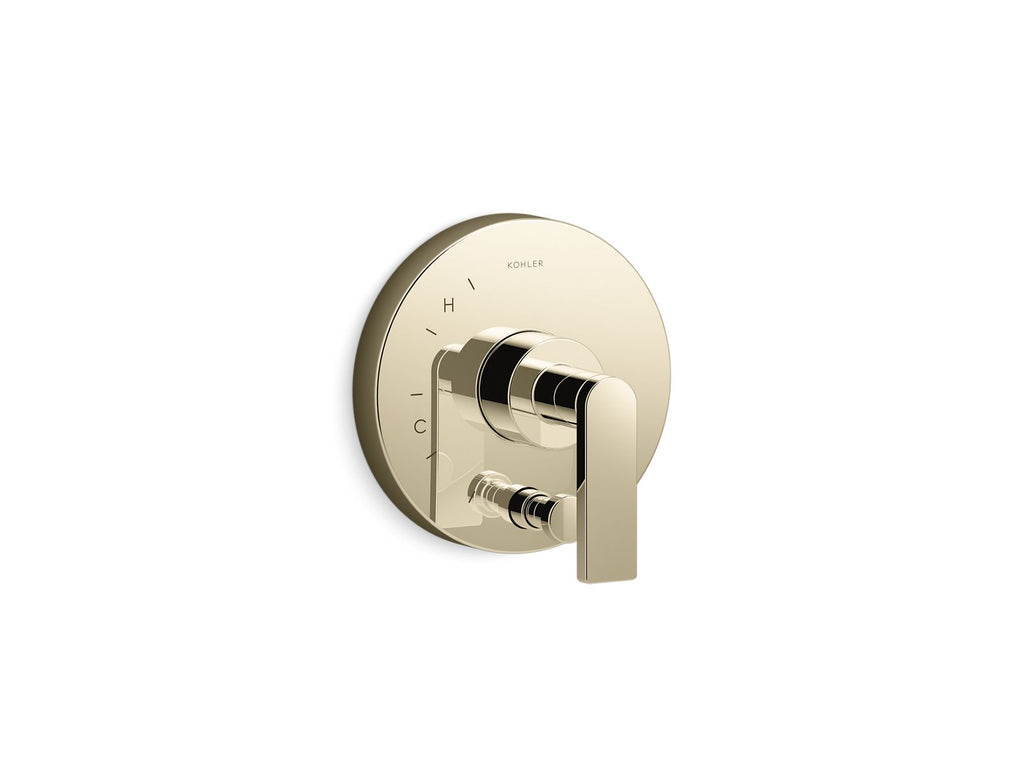 Composed® Rite-Temp® Valve Trim With Push-Button Diverter And Lever Handle
